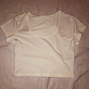 Women’s white crop top